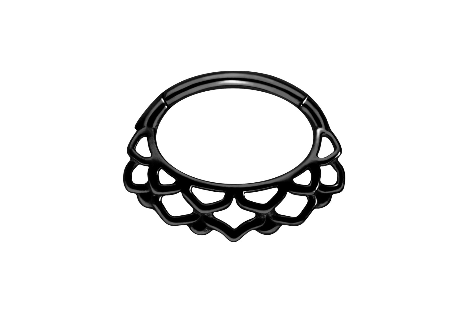 Chirurgenstahl Segmentring Clicker ORIENTALISCHES DESIGN